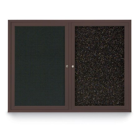 United Visual Products Corkboard, Surf/White, 36" x 36" UV403-WHITE-SURF